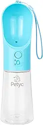 Bebedouro Portátil para Pets 400 mL PETYC Compacto, Não Vaza, Ideal para Viagens e Passeios (Azul)