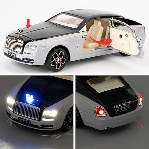 Image of 1 /32 Scale Rolls Royce Wraith Luxury Model Car Toy