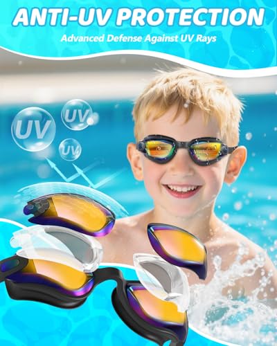 Aegend Swim Goggles for Kids 3-14 — view 2