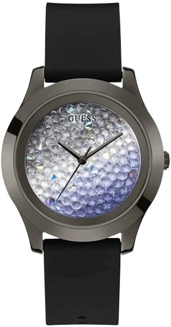 Guess Reloj analógico para mujer con correa de silicona.