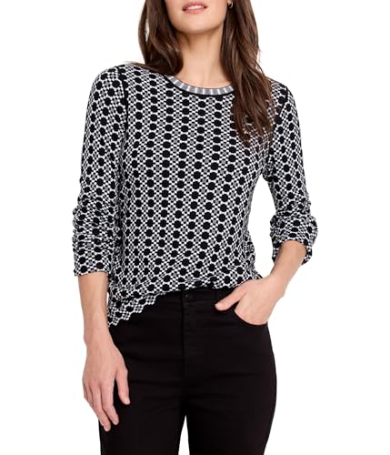 NIC+ZOE Women's Geo Reversible Sweater Tee
