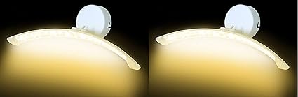 WHITERAY Modern Purpose Lighting Up and Down LED Wall Light, Led Included (Medium) (Pack of 2)