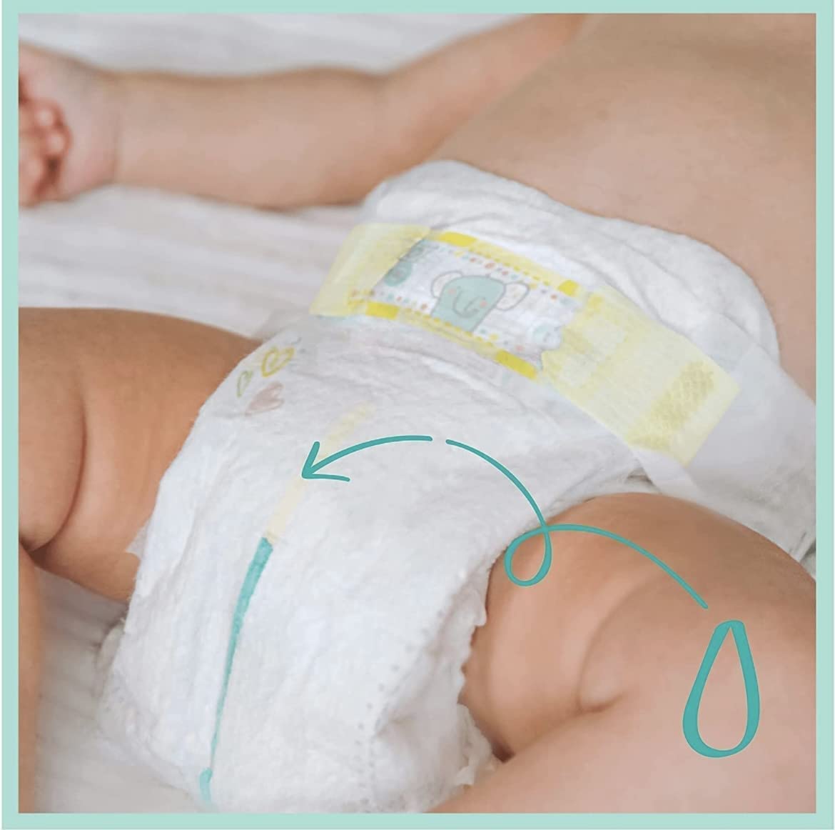 PAMPERS BABY-DRY TAILLE 4 240 COUCHES (9-14 KG)