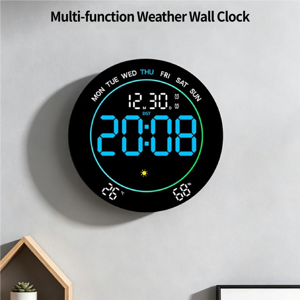 Orologio da parete digitale a LED con data e temperatura Orologio digitale