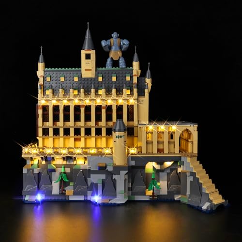 Kyglaring LED Lighting Kit, Compatible with Lego 76435 Hogwarts Castle The Great Hall - Compatible with Lego Harry Potter Building Set (Lego Sets Not Included), Light Up Your Lego!, 76435-cv