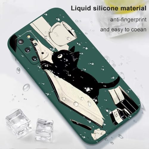 Coque Samsung S20 Plus LEECG vert chat antichoc fine 6,7" - 6