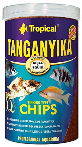 TANGANYIKA CHIPS 1000ml / 520g - Nourriture pour cichlidés du lac tanganyika, sous forme de jetons