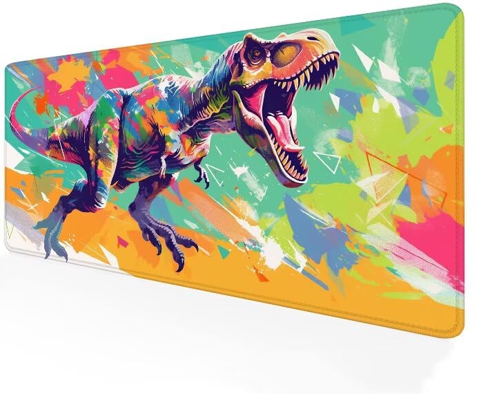 Tapis de souris gamer XXL dinosaure : idée cadeau originale