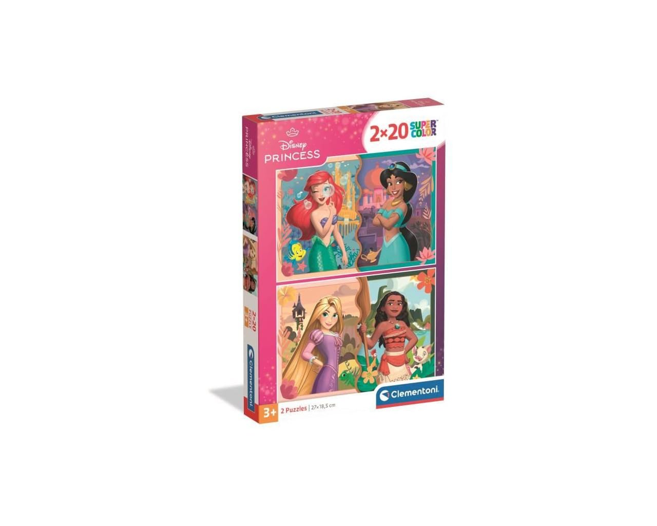 Clementoni - 2X20 Pieces - Disney Princess