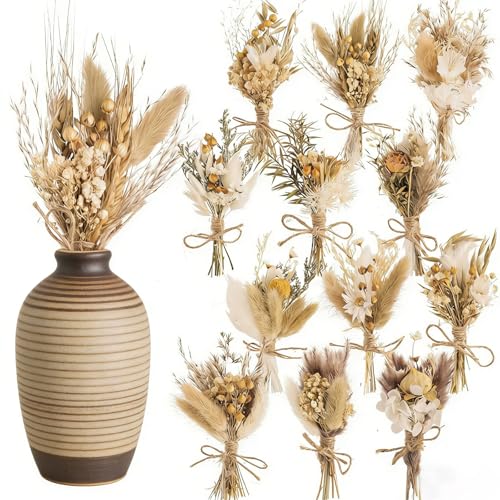 Pack de 24 Mini Ramilletes de Flores Secas para Decoración Boho miniatura 1