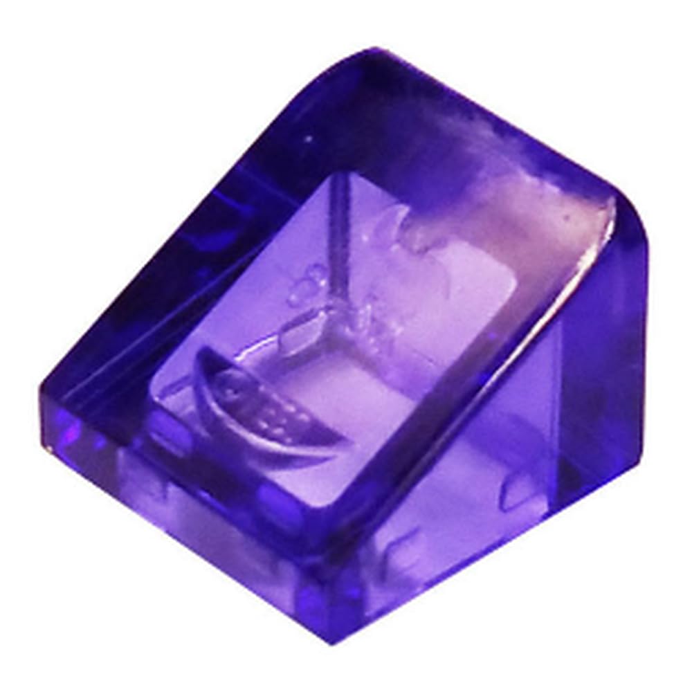 LEGO Building Blocks Slope 30 Degrees, 1 x 1 x 2/3, Part 54200, Choose Your Colour (Trans-Purple, 10, Bricks)