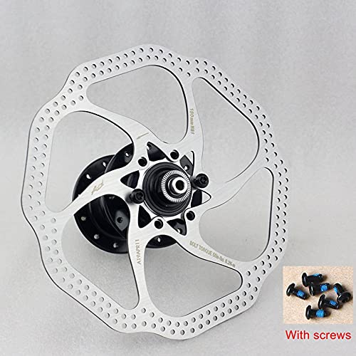 HHuin 180 mm / 160 mm 6 inch roestvrij staal fiets rotor remschijf MTB fiets remvoering voor mountainroad… - Afbeelding 7