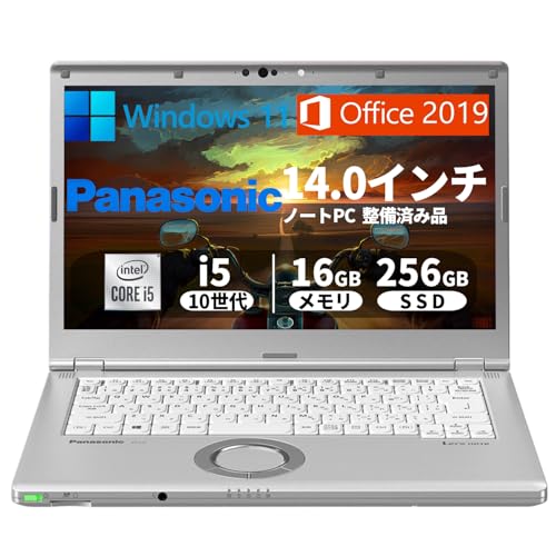 �y�����ςݕi�z�m�[�g�p�\�R�� Panasonic CF-LV9/14�^�t��HD/Win 11/MS Office 2019/��10����Corei5-10210U/������ 16GB/SSD 256GB/����WIFI/Type-C/��F�ؑΉ��J����/�����ݒ��