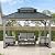 SUNJOY 10 x 12 ft. Wood Gazebo, Outdoor Patio Steel Hardtop Gazebo, Cedar Framed Wooden Gazebo with 2-Tier Metal Roof, Suitable for Patios, Lawn and Backyard, Matte Black Roof + Gray Wood Frame
