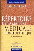 Répertoire de la matière médicale homéopathique 2842510143 Book Cover