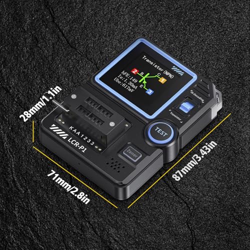 Image of Transistor Tester LCR-P1 Transistor Capacitor Tester Multifunctional SMD Electronic Component Tester Diode Triode Zener Diode Resistance Inductance Battery Test LCR Meter MOS PNP NPN ESR Meter