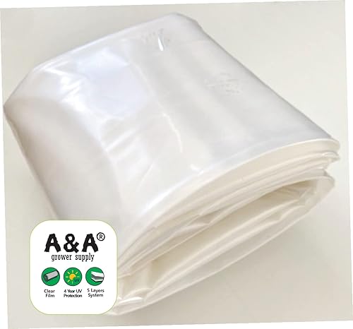 Miniatura 2 de A&A Película plástica de polietileno transparente para invernadero, de 6 mil, 4 años de resistencia a los rayos UV
