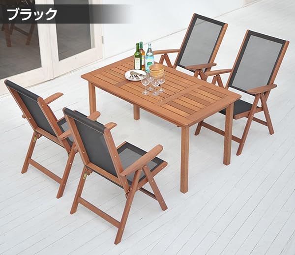 Amazon.co.jp: ガーデン テーブル セット 折りたたみ 5点セット BBQ 