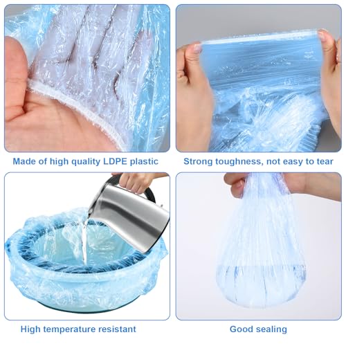 50 unidades de forros azules transparentes para pedicura desechables miniatura 4