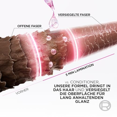 L'Oréal Paris Elvital Glycolic Gloss 5 Minuten Haar-Laminierung für glanzloses und stumpfes Haar, Glossing zum Verbessern der Haarqualität und für mehr Glanz, Haarversieglung mit Glykolsäure, 200ml