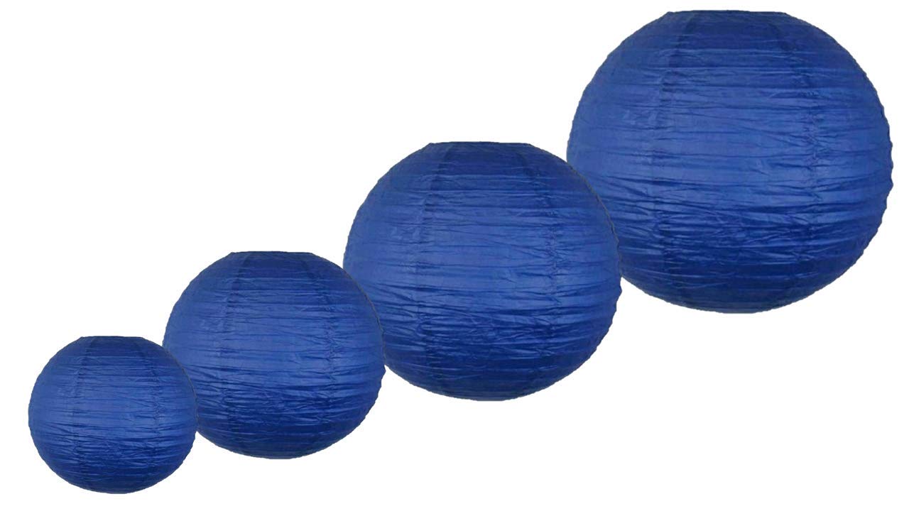 Pack of 4 Decorative Chinese Round Paper Lanterns (4