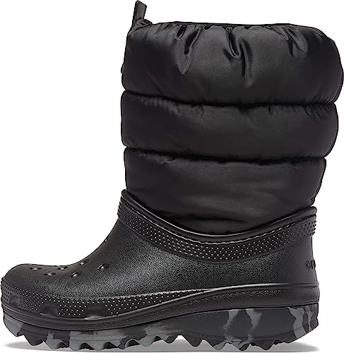 Crocs Kids Unisex Classic Neo Puff Boot (Little Kid/Big Kid) Black 12 Little Kid M