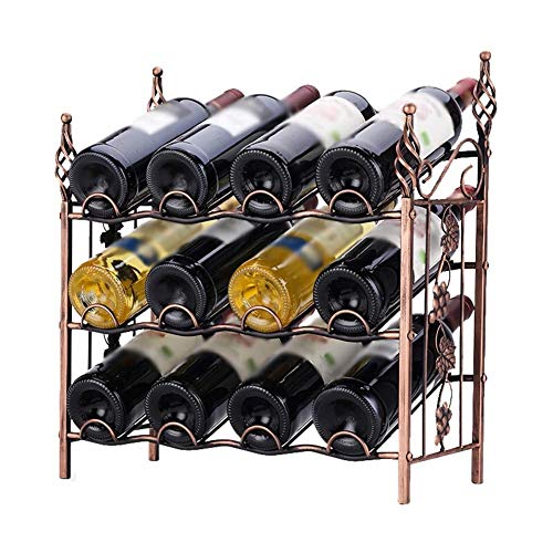 Soporte para botellas de vino apilable de 3 niveles miniatura 1