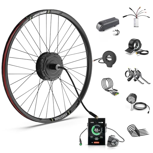 BAFANG Hinterradmotor 48V500W E-Bike-Umbausatz Heckmotor -Brushless-Hinterrad Nabenmotor-Kits mit 8fun DPC18 Display, EBike-Umrüstkit passend für 28/29 Zoll 700C Zoll MTB