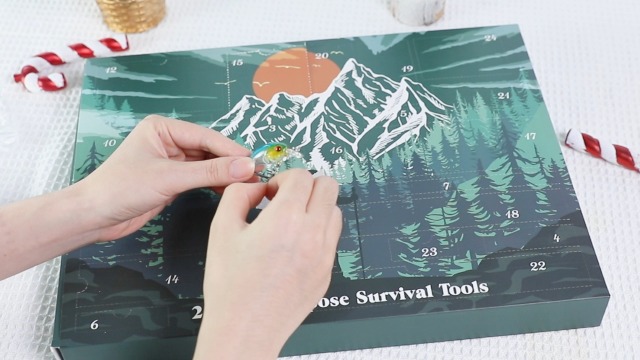 Calendrier De L'Avent Kit De Survie 5-20cm - 24 Pièces - Modèle 2 - Neuf