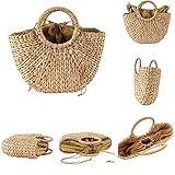 【Matériel】Bien conçu et fabriqué selon des normes de qualité élevées. Matériau utilisé sont tous de haute qualité et léger respectueux de l’environnement rotin + polyester + doublure en coton. Testé et éprouvé pour la solide et la durabilité.