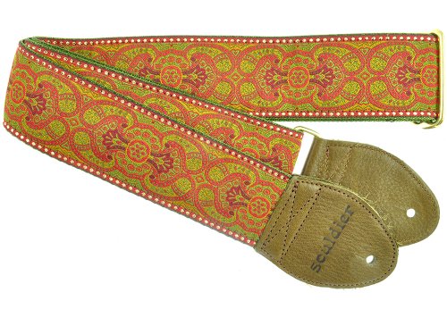 Souldier GS0397 Guitar Strap, Arabesque Red