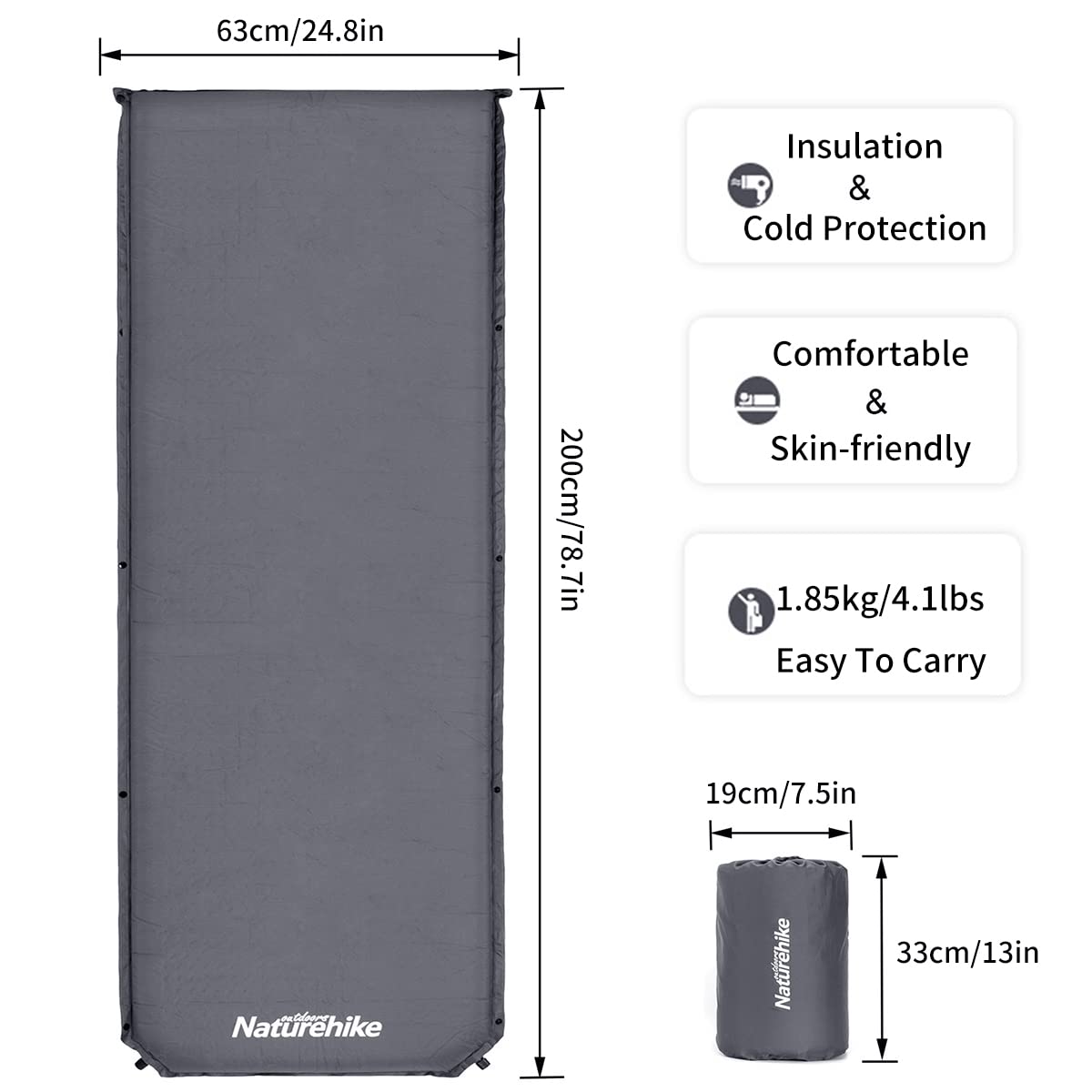 Amazon.co.jp: Naturehikeセルフインフレータブルスリーピングパッド