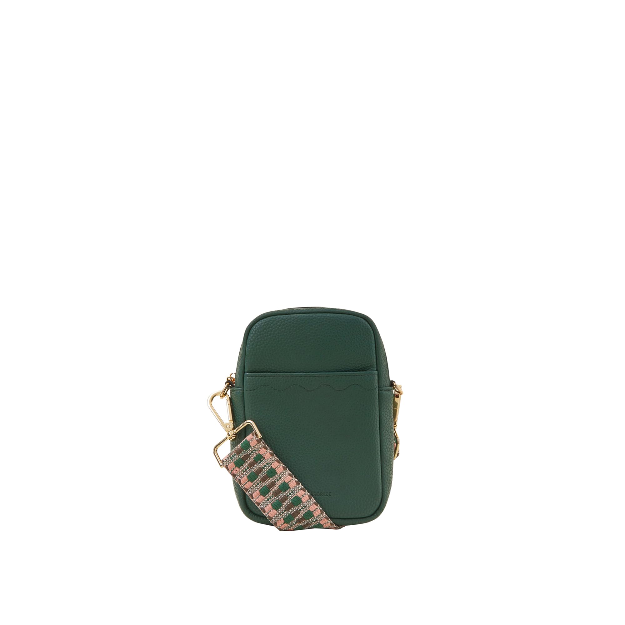 London Women's Green Slip Pocket Phone Bag-image-17