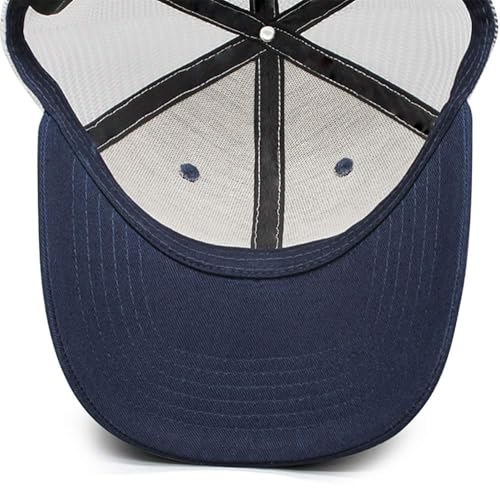Image of Adjustable State Flag Trucker Hat Mesh Baseball Cap with Embroidered Patch for Men Women