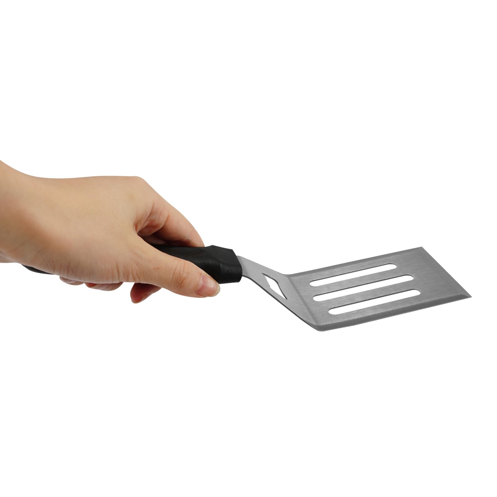 Plancha, piastra in acciaio inox con 2 spatole e manici rimovibili, piastra per barbecue a gas e a carbonella, tappetino per barbecue antiruggine, accessorio per barbecue da esterno per campeggio e