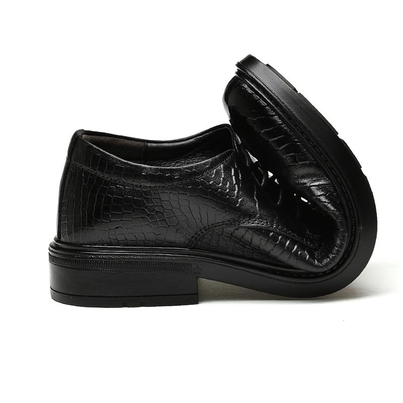 Dress Oxford for Men Lace Up Formal Dress Shoes for Men Comfort Leather Lace Up Mens Dress Shoes Business Oxfords Shoes Wingtip Anti-Slip Low Top Non Slip Prom3
