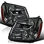 SPEC-D TUNING Smoke Headlights Tinted Compatible with Chevrolet Equinox 2005-2009 L+R Pair Head Light Lamp Assembly