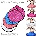 Produktbild carol -1 Haar Schneiden Umhang Regenschirm Umbrella Cape Hairdressing Salon Barber Friseurumhang Familie für Erwachsene, Haar Schneideumhang Regenschirm, Wasserdicht Friseurumhang