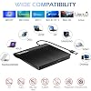 Rioddas External CD/DVD Drive for Laptop, USB 3.0 CD DVD Player Portable +/-RW Burner CD ROM Reader Writer Disk Duplicator Compatible with Laptop Desktop PC Windows Apple Mac Pro MacBook Linux
