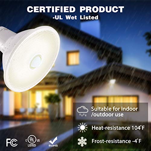 Sengled Motion Sensor Flood Lights Outdoor Dusk To Dawn Security Light Bulbs, E26 Par38 Motion Activated 3000K Warm White, 1050Lm, Waterproof Led Light Bulbs For Porch, Driveways, 4 Pack 4Rd Gen #TOP5
