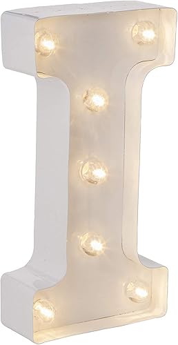 Vista 56 de Darice - Cartel de metal plateado con forma de letra Plata