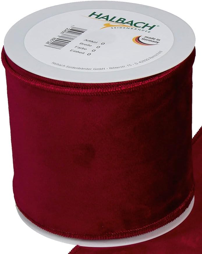 Amazon.com: Floristrywarehouse Burgundy Red Christmas Velvet Fabric ...