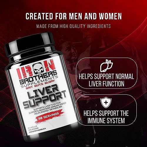 Iron Brothers Liver Cleanse Detox & Repair Supplement - Liver Detox with Dandelion Root, Milk Thistle & Zinc for Healthy Liver Function & Liver Support for Men & Women | 60 Capsules - Image 6
