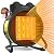 AOBMAXET Outdoor Patio Heater - 1500W PTC Electric Garage Heater with Thermostat, 2S Fast Heating Ceramic Heater, 3 Modes Portable Small Fan Heaters for Patio, Garage, Greenhouse and Indoor Use