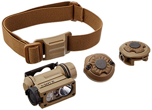 Streamlight 14518 Sidewinder Compact II Military Flashlight with Helmet Mount, Rail Mount, CR123A Lithium Battery, White, Red, Blue and IR LEDs - 47 Lumens