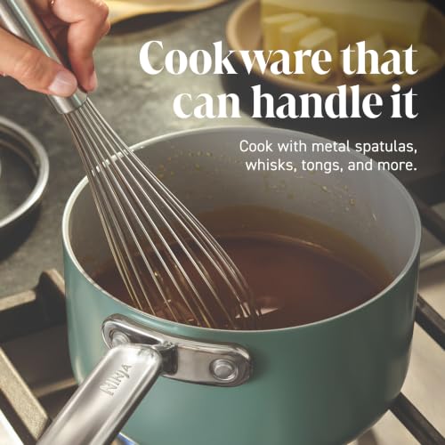 Ninja NeverQuit™ 12-Piece Ceramic Cookware Set, Forest Sage, CQ19012GN6 - image 8