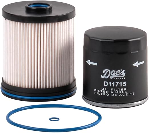 Doc's Diesel Filter Kit DGF429+D11715 | Compatible with Chevrolet/GMC 3.0L Duramax 2020+ | Replaces TP1015, PF66