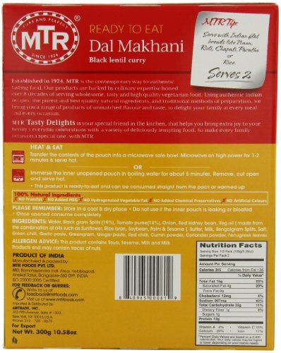 Mtr Dal Makhani, 10.58-Ounce Boxes (Pack Of 10) #TOP1
