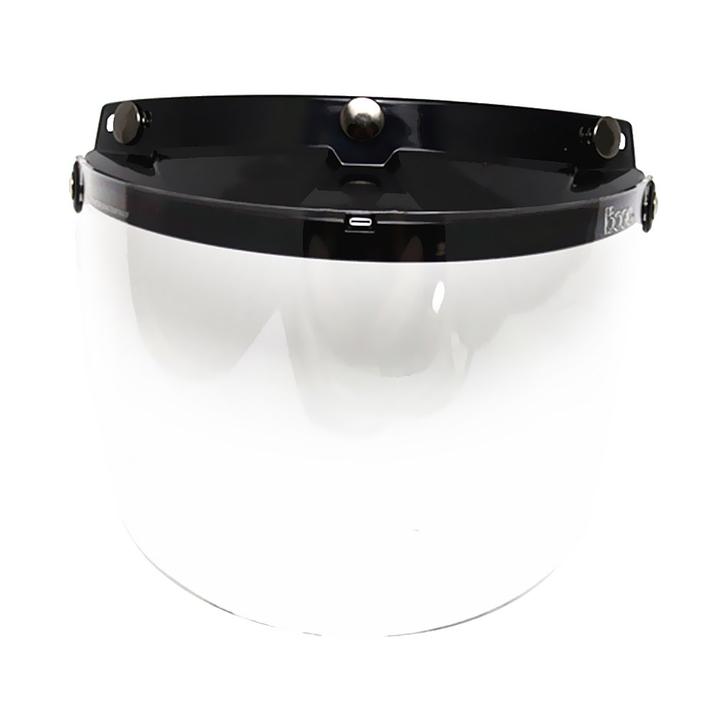URJIX Open Face or Half Face Motorcycle Helmets 3-Snap Flip Up Visor Shield Clear| Parts & Accessories|Apparel & Merchandise|Helmets & Headwear|Visors-image-15