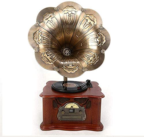 Tourne-Disque, Gramophone, Tourne-Disque Vinyle rétro Caisson de Basses en Bois Bluetooth Ancien Radio phonographe… - Les Beatles, Paul McCartney, John Lennon, RIngo Starr, George Harrison Tourne-Disque, Gramophone, Tourne-Disque Vinyle rétro Caisson de Basses en Bois Bluetooth Ancien Radio phonographe…